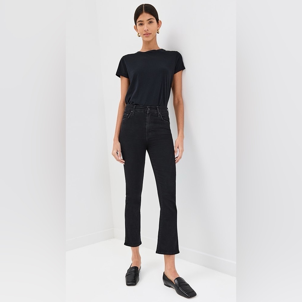 MOTHER Black Ankle & Cropped Jeans